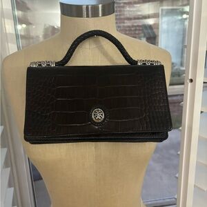 Beautiful Black snake skin Brighton wallet purse clutch.